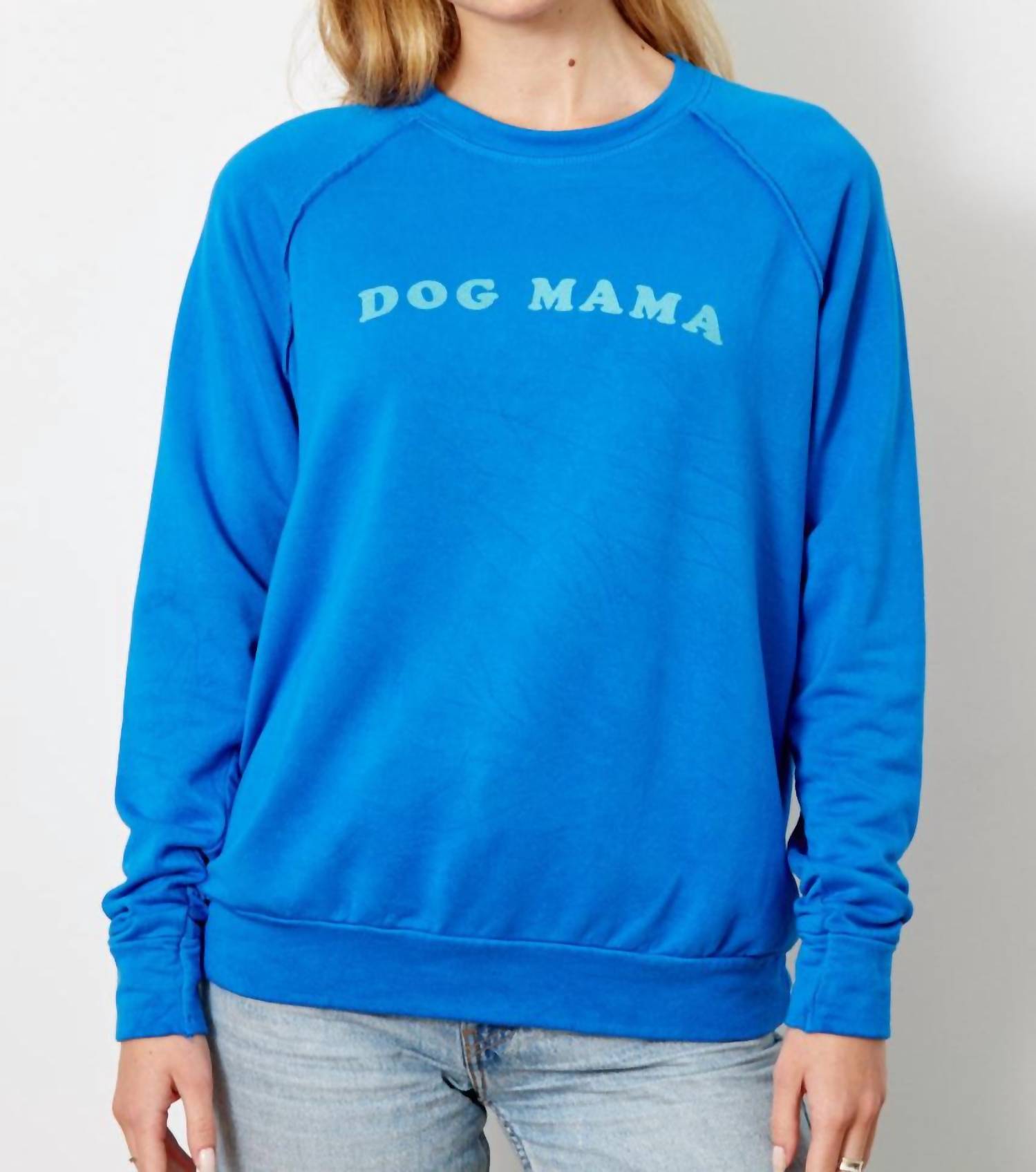 

Толстовка Dog Mama синего цвета good hYOUman