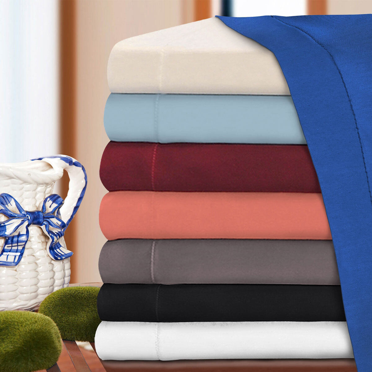 

Комплект моющихся пододеяльников из смеси хлопка Ivory King плотностью 300 нитей Homezia, цвет Multicolored