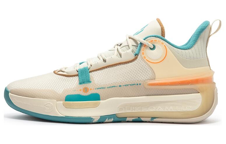 

Баскетбольные кроссовки Basketball Shoes Men Low-Top Beige/Blue 361°