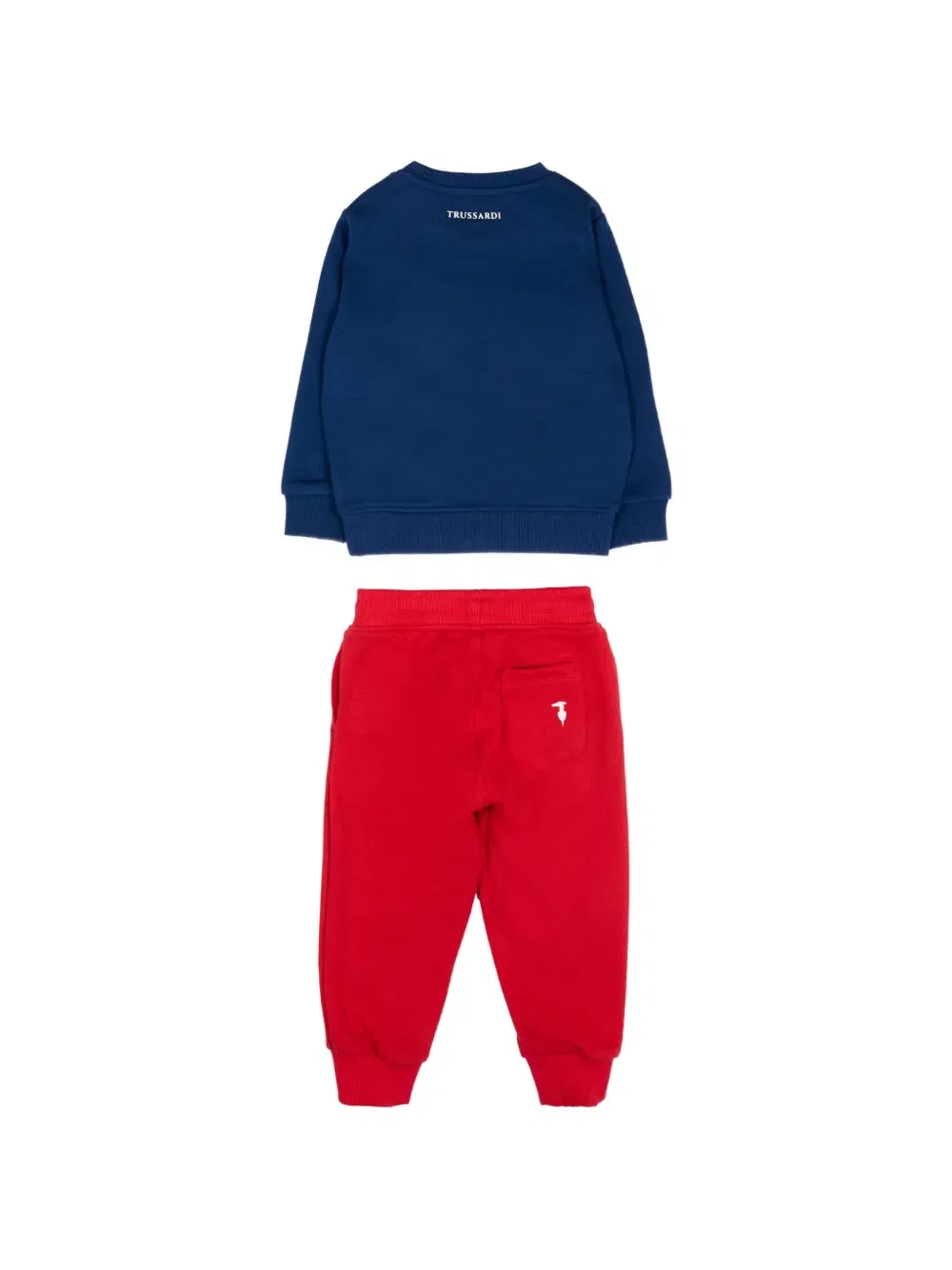 Вышитый спортивный костюм с длинными рукавами Trussardi Junior, синий — фото 2