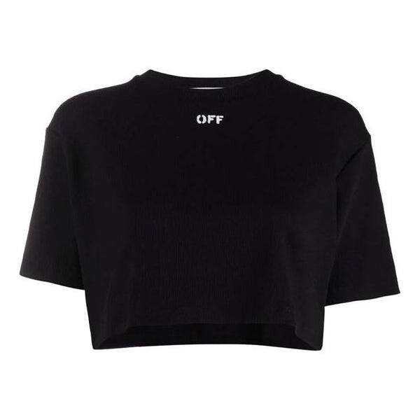 

Футболка logo micro mark short sleeve slim fit version black Off-White, черный