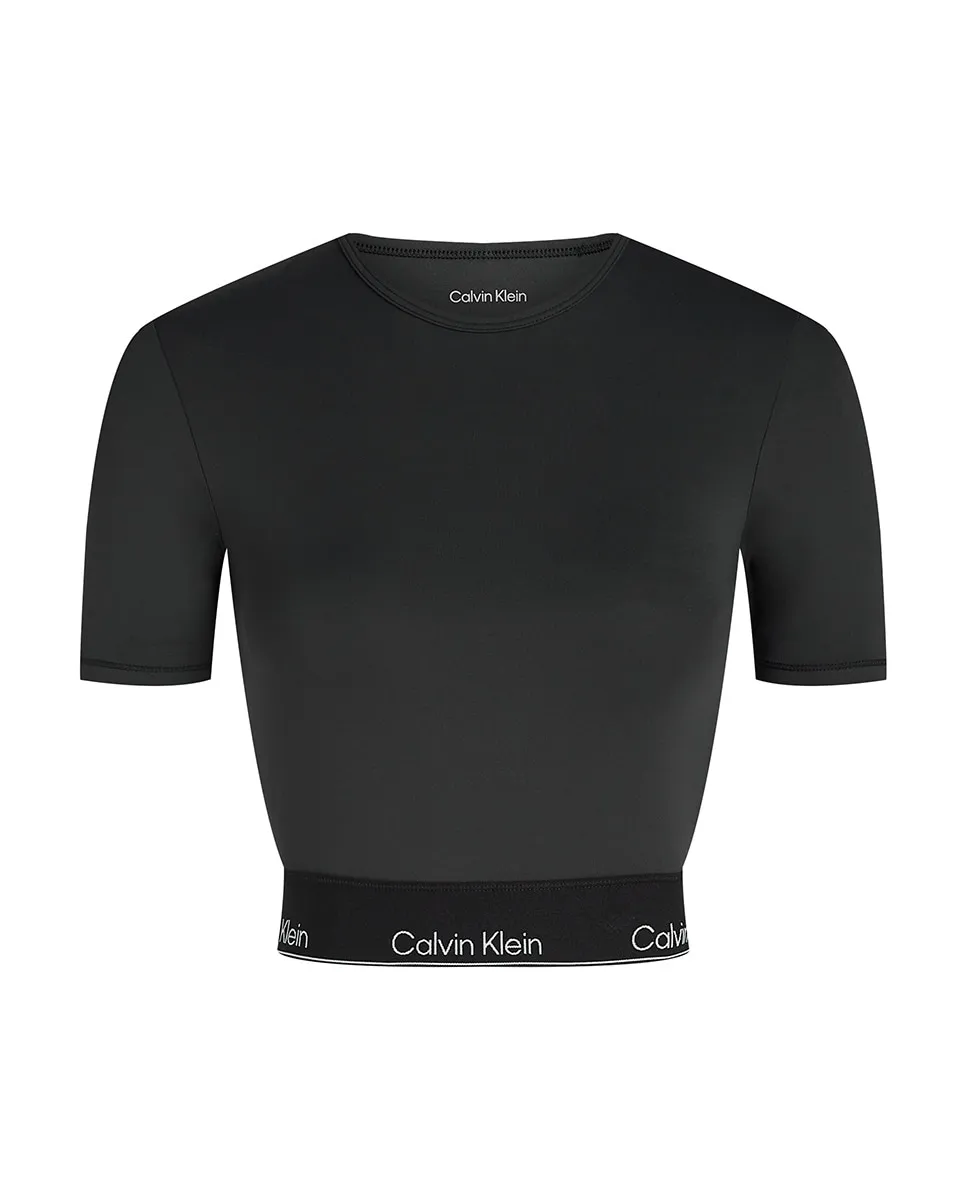 Женская футболка Calvin Klein MODERN SPORT, черный — фото 4