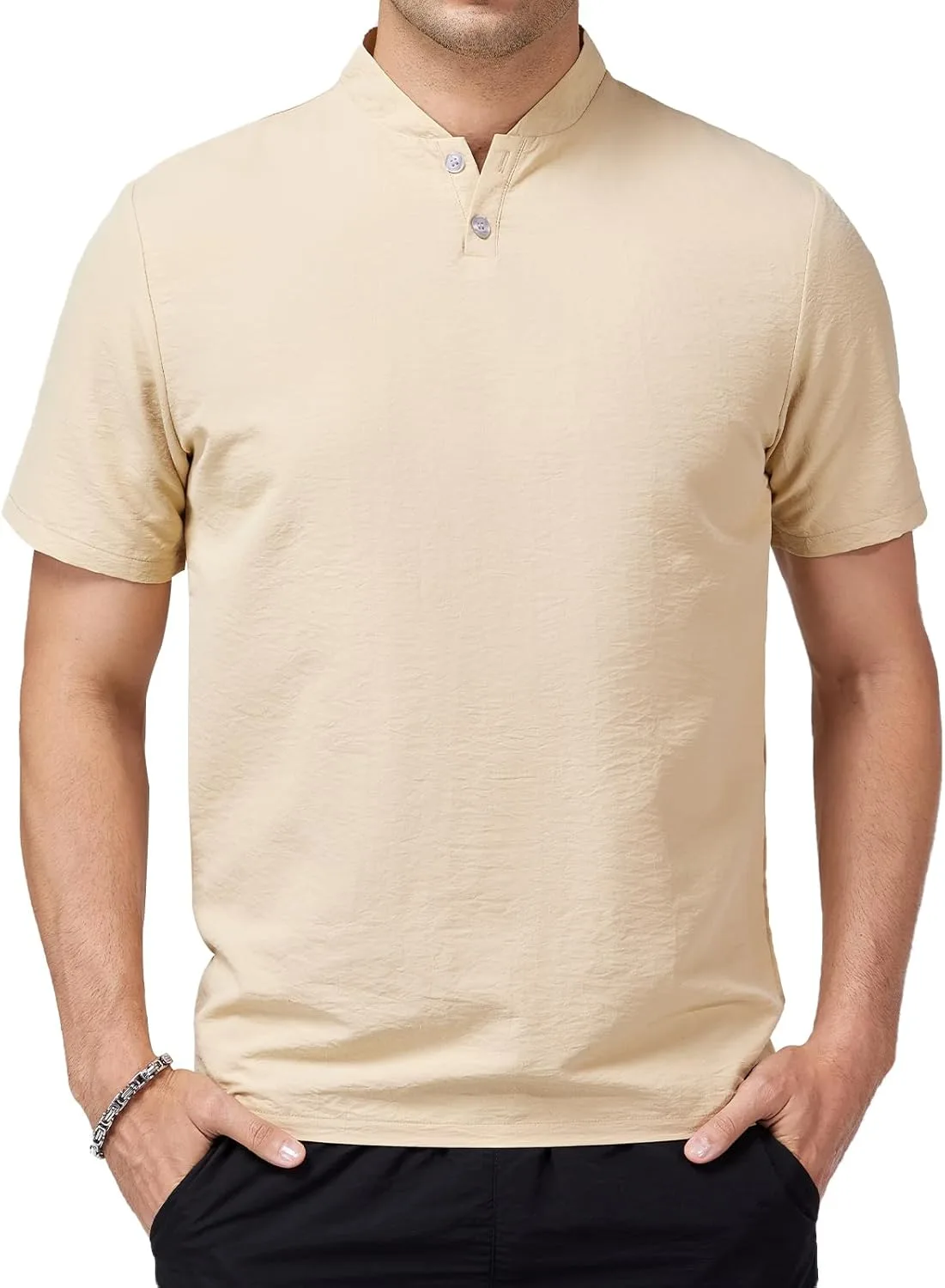 

Мужская футболка с коротким рукавом Henley LAITIMIA