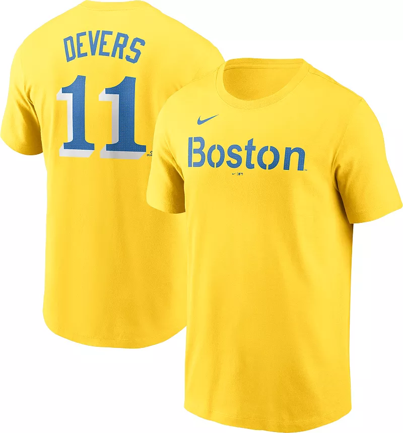 

Мужская футболка Nike Boston Red Sox 2024 City Connect Rafael Devers #11