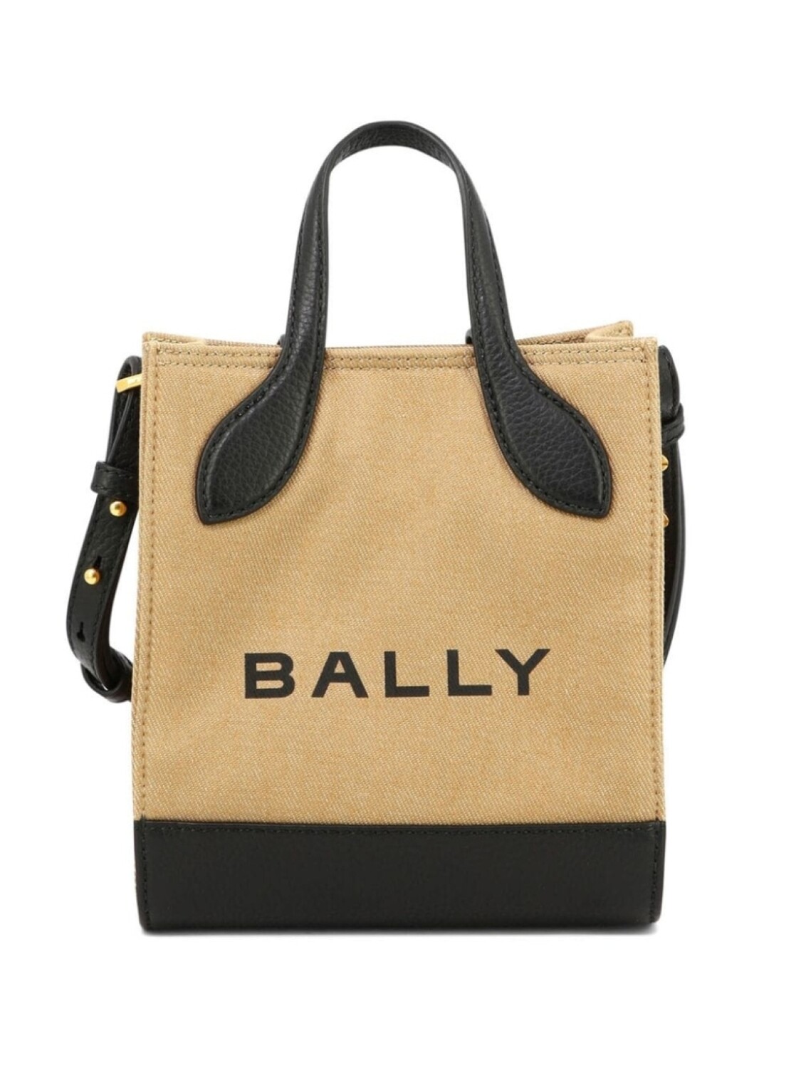 

Сумка-тоут Bally с логотипом Bar, бежевый