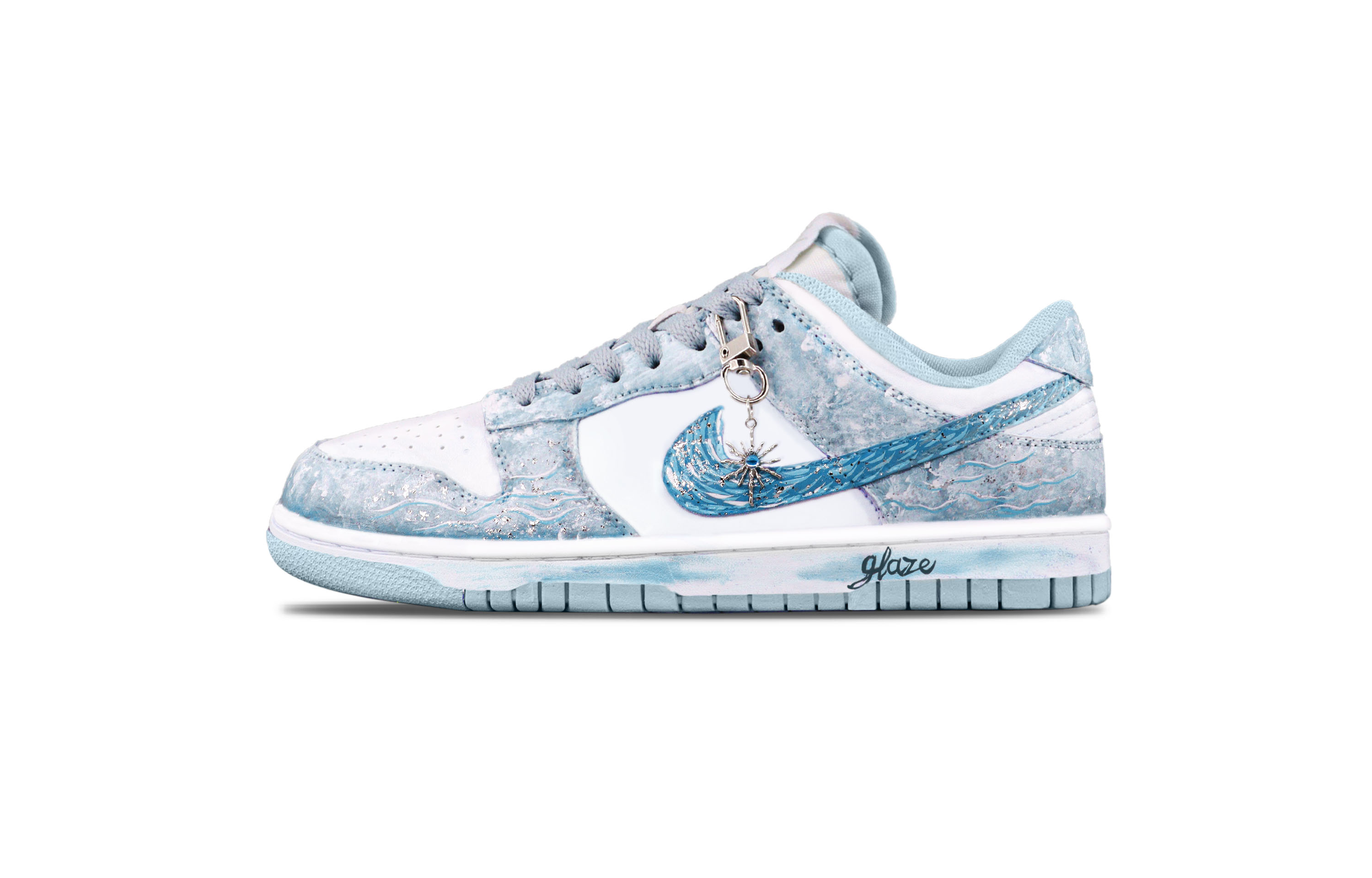 

Nike Кроссовки для скейтбординга Dunk Aurora Fantasy Balance Low, мужские, серые, синие, белые