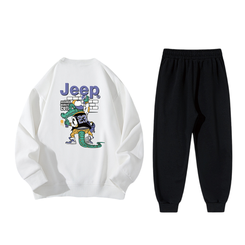 Повседневная спортивная одежда для подростков Jeep, белая — фото 2