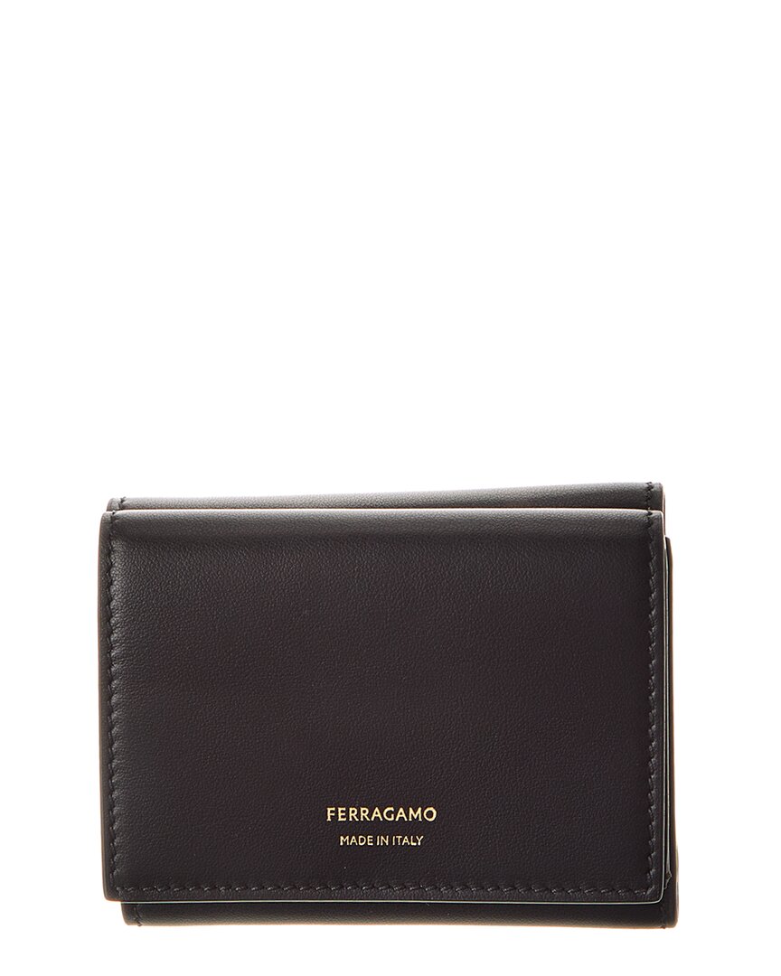 

Кожаный кошелек Ferragamo Gancini Salvatore Ferragamo, черный