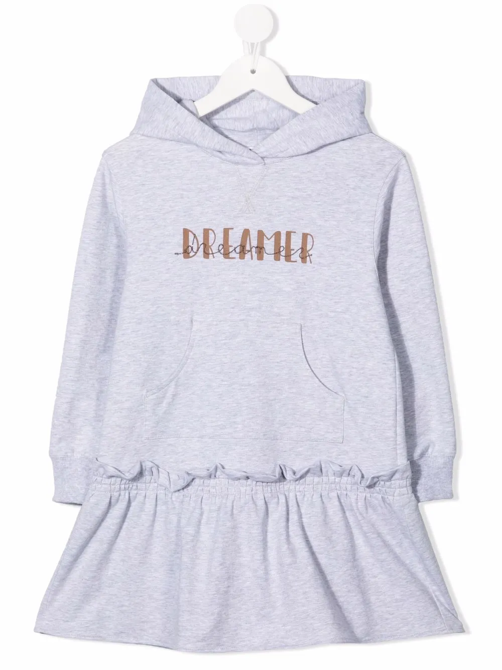 

Платье-худи Dreamer Brunello Cucinelli Kids, серый