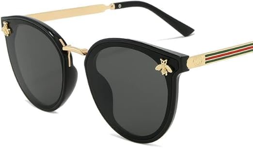 

Женские солнцезащитные очки в стиле ретро с жемчужной оправой в форме сердца, модные розовые очки для женщин, трендовые пляжные очки с защитой от УФ-излучения UV400 Haklxyg, Black