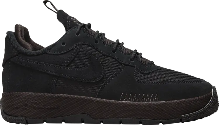 Кроссовки Wmns Air Force 1 Wild 'Black Velvet Brown', черный
