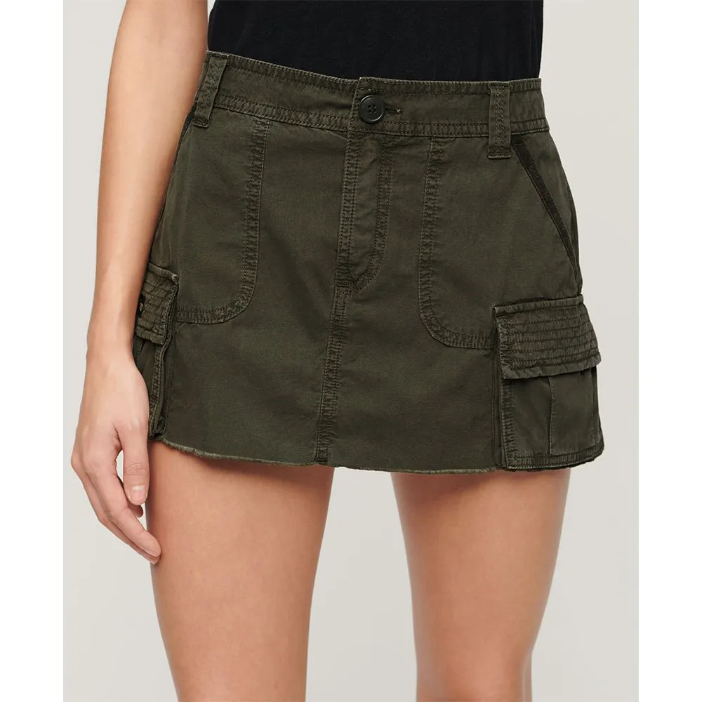 

Юбка Superdry Vintage Utility short skirt, зеленый