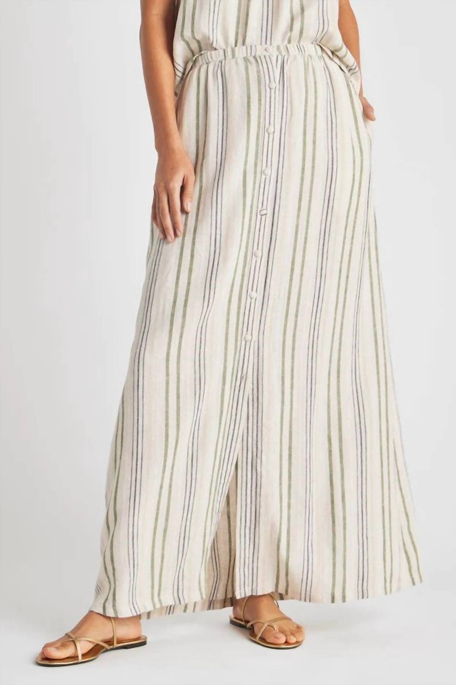 

Юбка деми макси в полоску кипарис Splendid, цвет cypress stripe