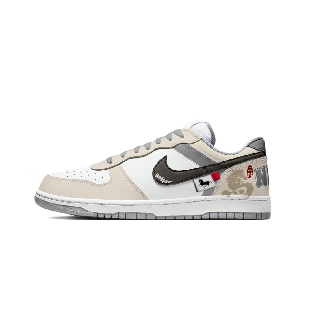 

Мужские низкие скейтбордные кроссовки Big Horse Blessing Fortune, износостойкие, дышащие Nike, коричневый