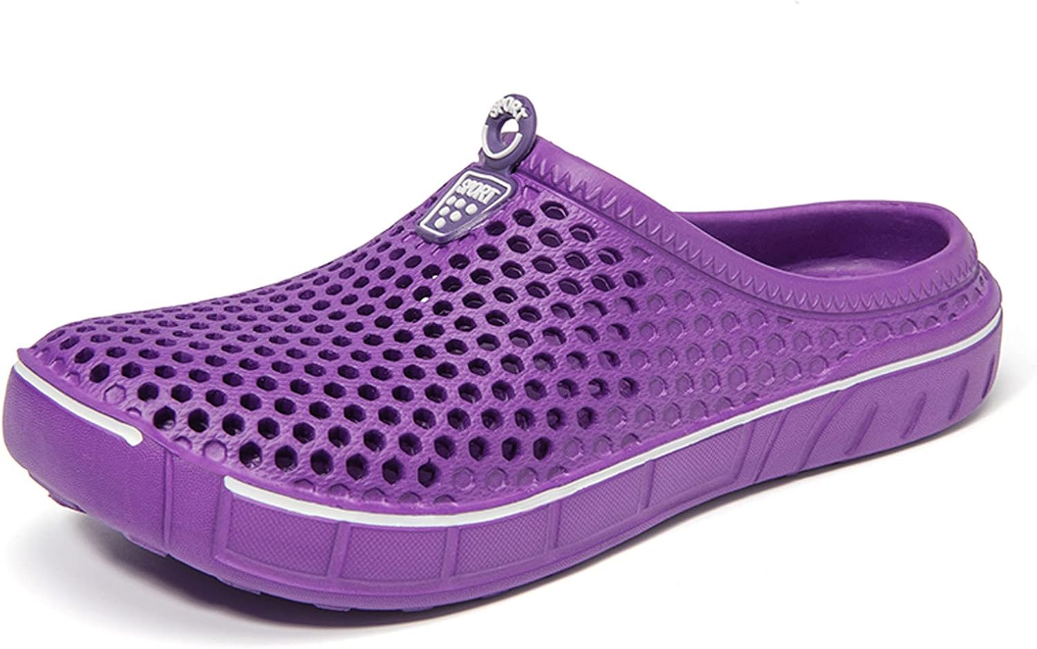 

Женские садовые сабо FLIOZY, мужские пляжные туфли для воды, тапочки-сандалии, дышащие повседневные легкие уличные прогулочные туфли, унисекс, фиолетовый