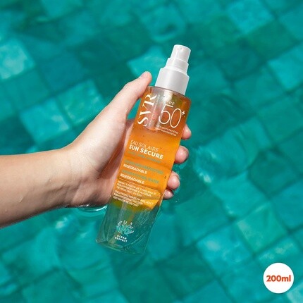 SVR SUN SECURE Sun Water Солнцезащитный крем для лица и тела SPF 30 Спрей с олео-водой для гиперчувствительной кожи Невидимый финиш Безопасен для рифов Все возрасты 200 мл — фото 2
