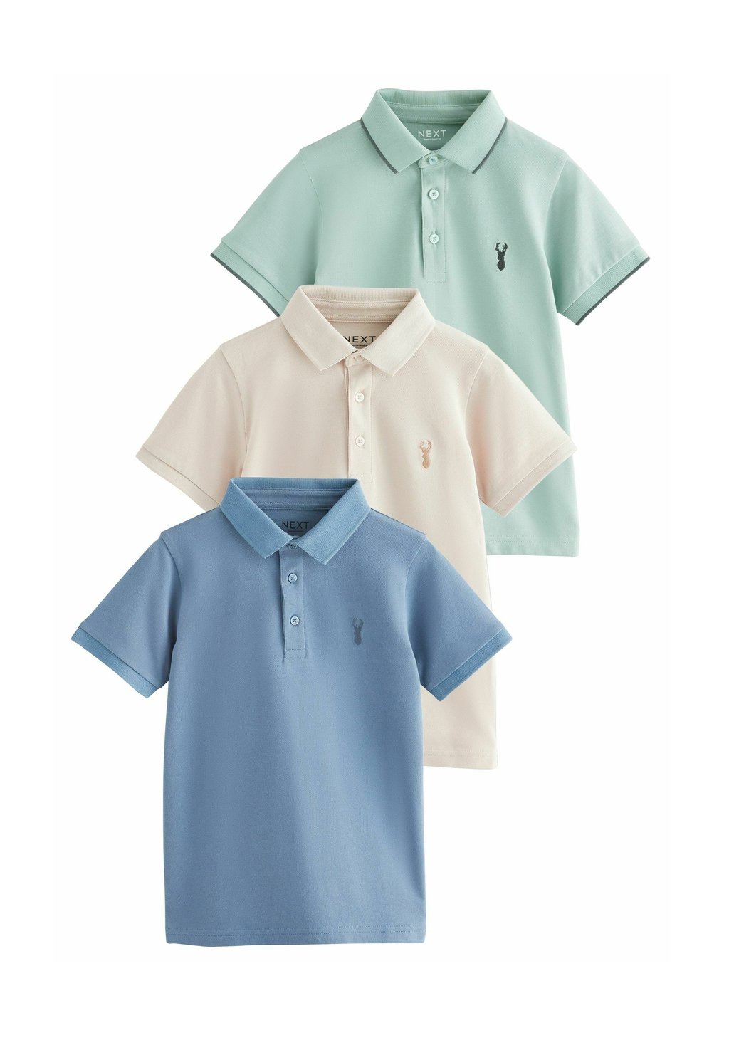 

Поло SHORT SLEEVE 3 PACK Next, зеленый