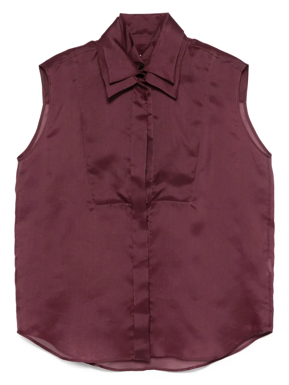 

Рубашка на пуговицах без рукавов Viktor & Rolf, красный