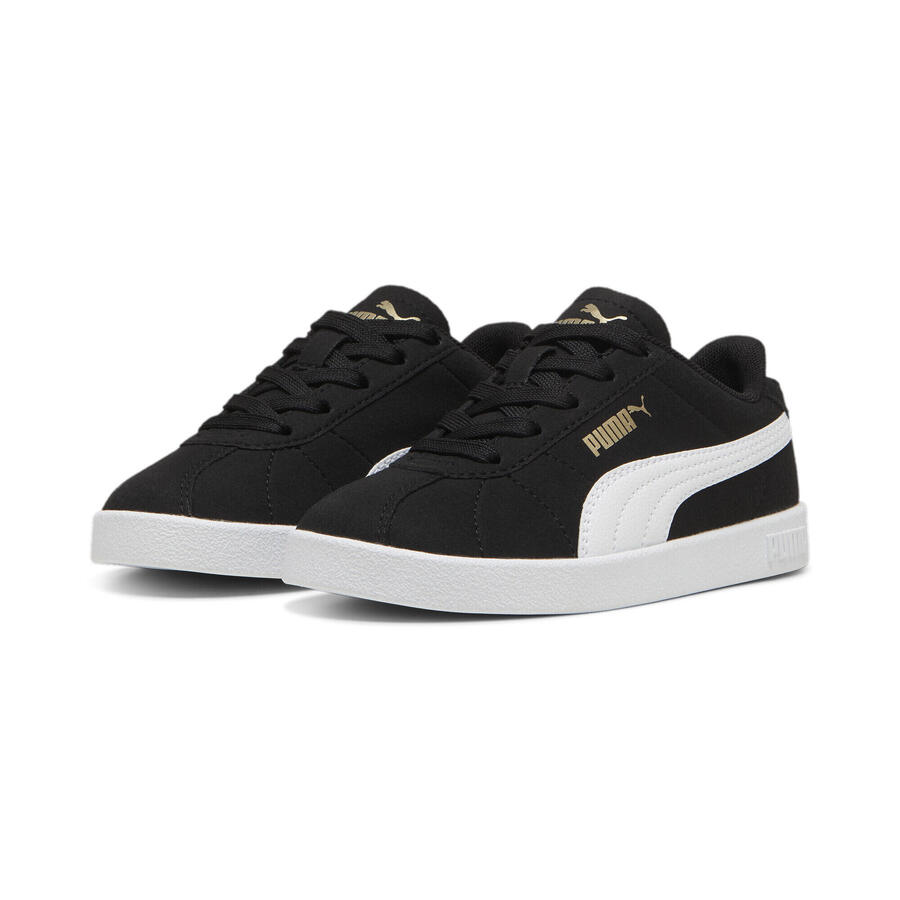 Кроссовки PUMA Club II для детей PUMA Black White Gold — фото 2