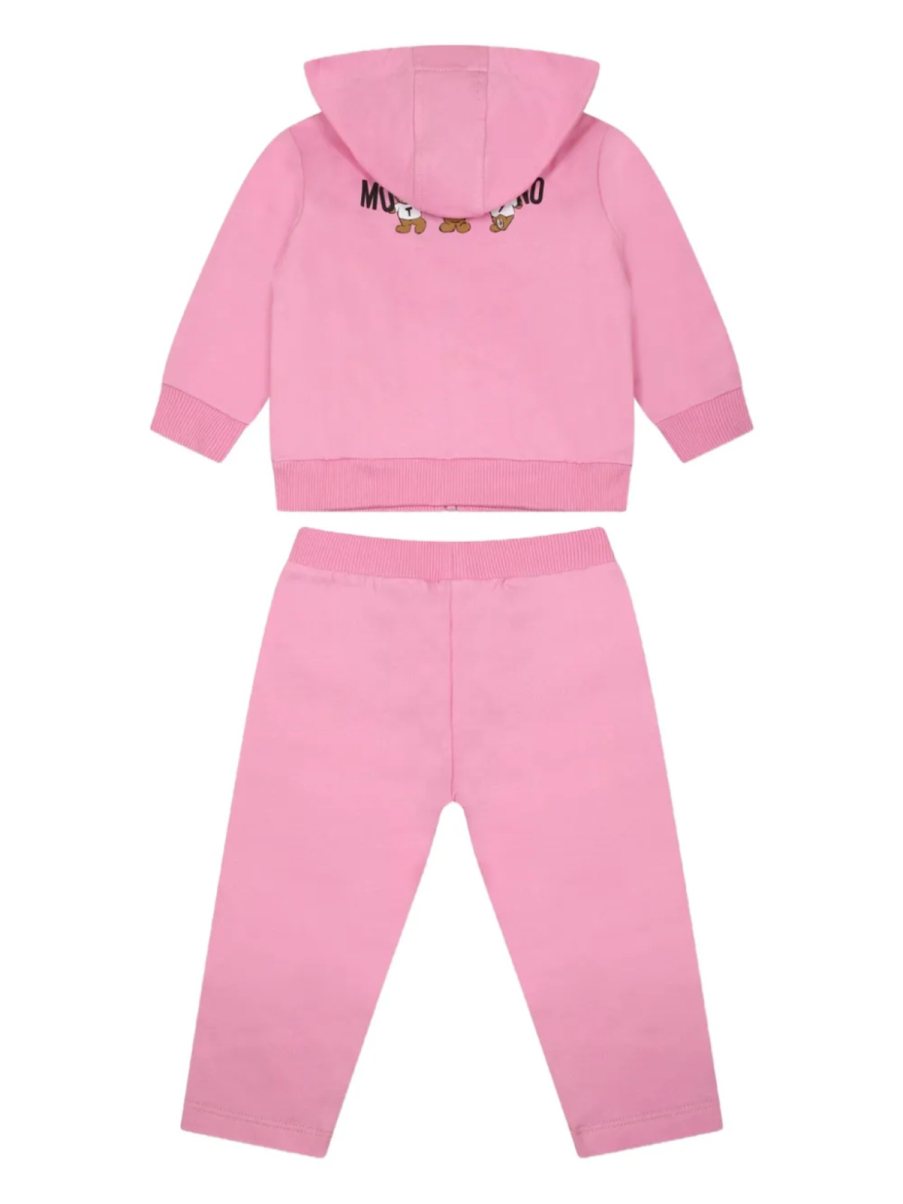 Moschino Kids спортивный костюм с плюшевым мишкой, розовый — фото 2
