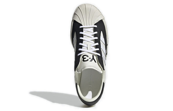 Модные кроссовки y 3 yohji pro superstar skate low Adidas, белый — фото 4