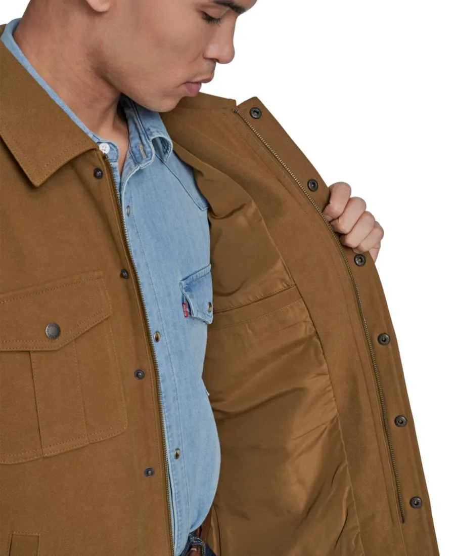 Мужская рубашка-куртка с передней молнией Levi's, Toffee — фото 3