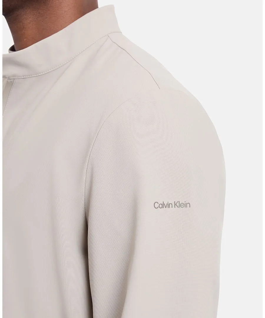 Мужская куртка для гольфа на сетчатой подкладке Calvin Klein, vintage хаки — фото 4