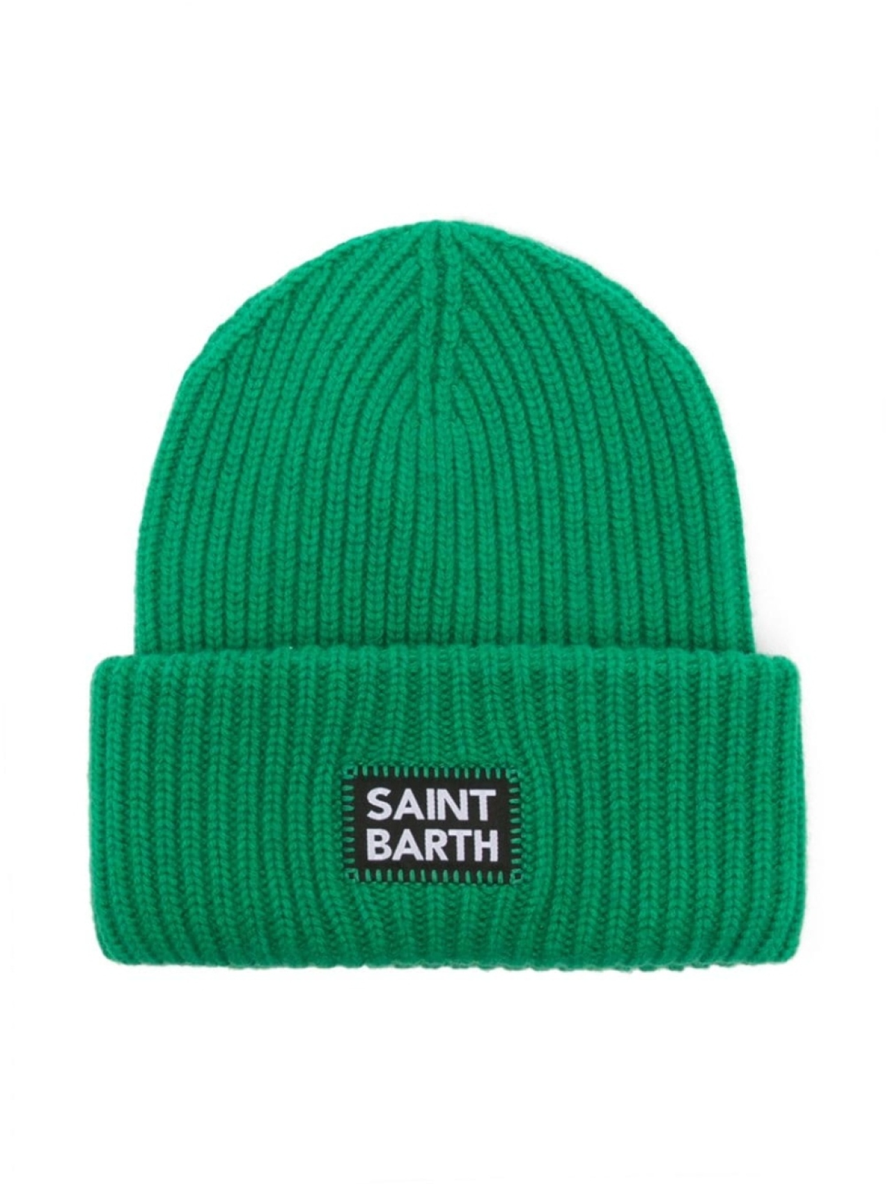 

Mc2 Saint Barth logo-patch knitted beanie, зеленый