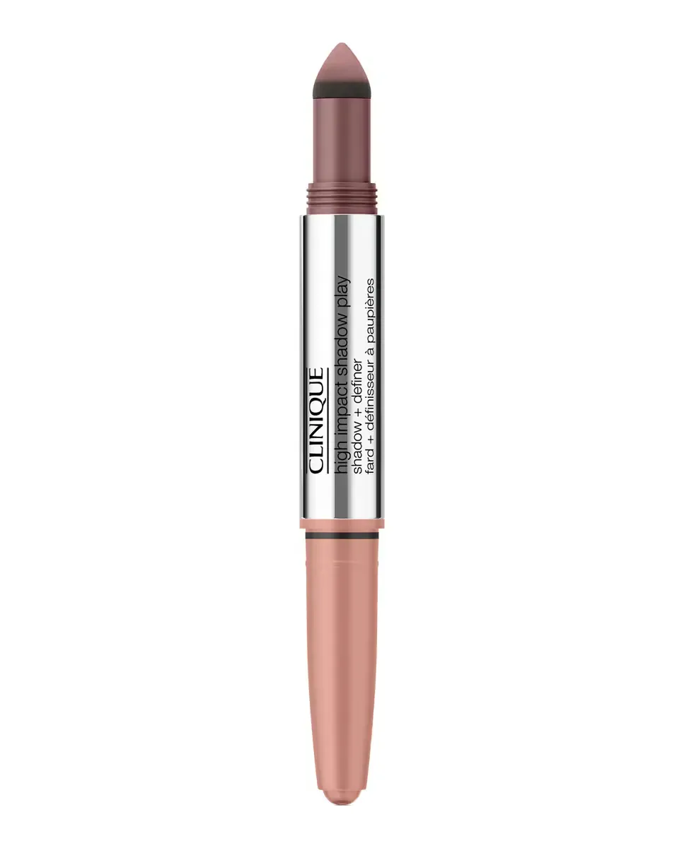 Двойные тени для век в стике High Impact Shadow Play Shadow Definer Clinique, Rose Truffle — фото 2