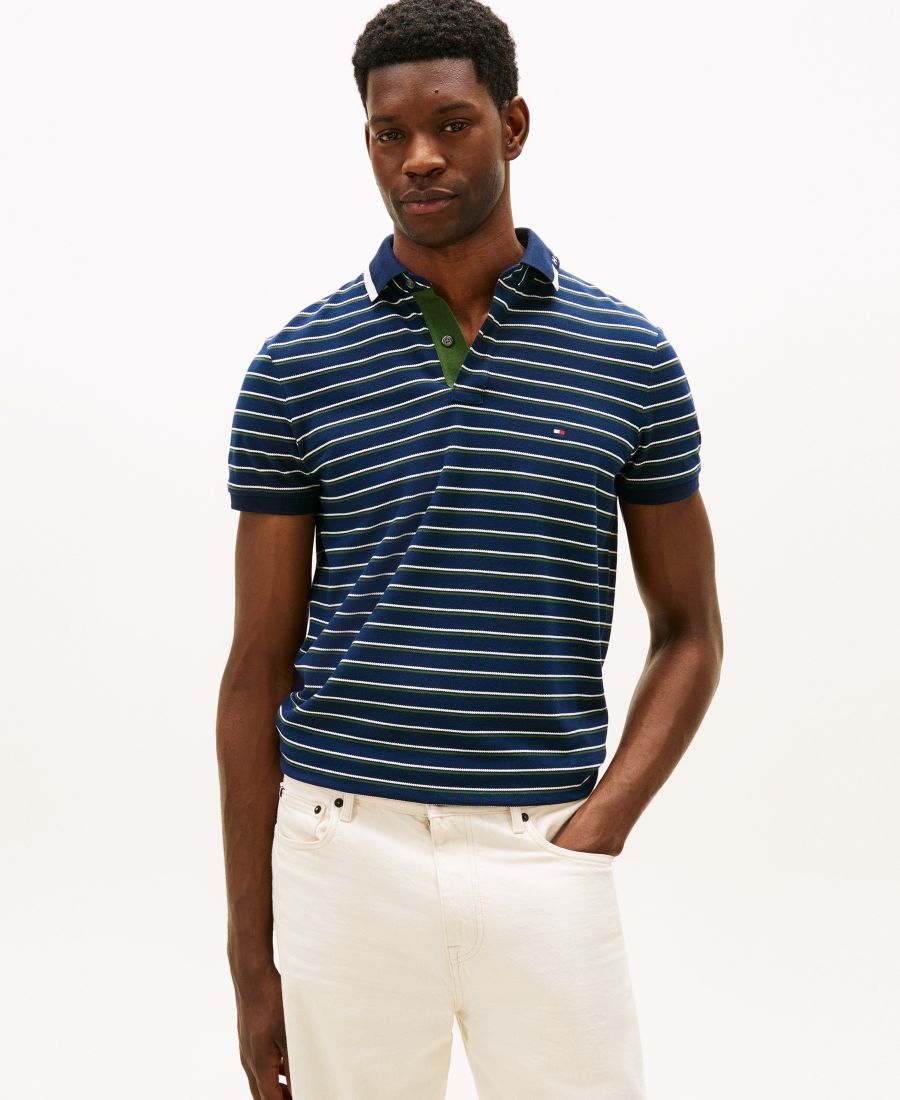 

Мужская поло-рубашка пике с графическим воротником Tommy Hilfiger, Dark Night Navy / Artic Spruce, Синий, Мужская поло-рубашка пике с графическим воротником Tommy Hilfiger, Dark Night Navy / Artic Spruce