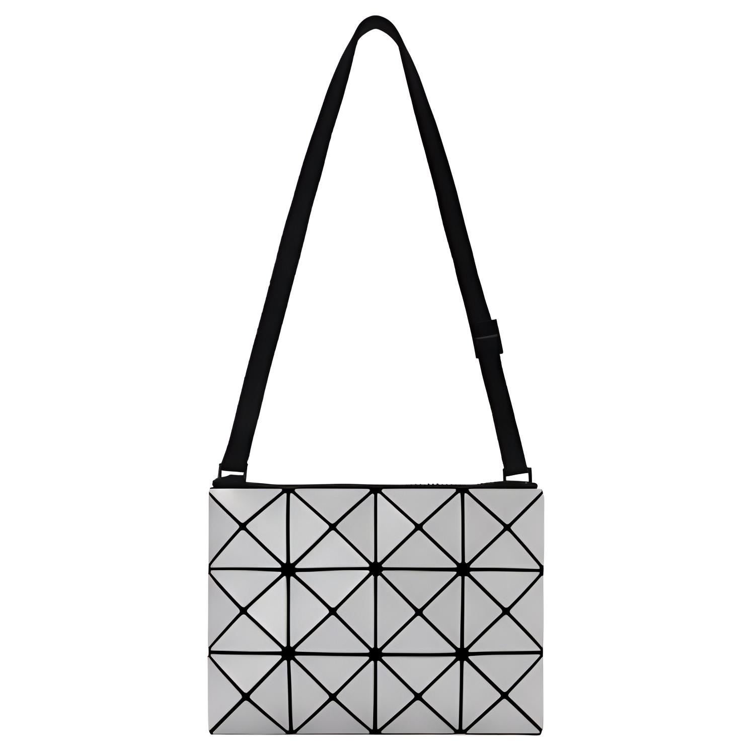 

ISSEY MIYAKE Женская плечевая сумка из ПВХ светло-серого и серебристого цветов
