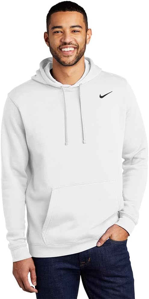 

Мужская толстовка с капюшоном Nike, пуловер, клубный хлопок, размеры для больших и высоких, White, Белый, Мужская толстовка с капюшоном Nike, пуловер, клубный хлопок, размеры для больших и высоких, White