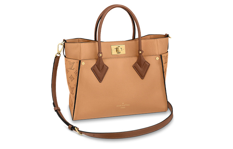 

На моей стороне Кожаная сумка через плечо из коровьей кожи, кросс-боди, дамская сумка среднего размера цвета хаки LOUIS VUITTON