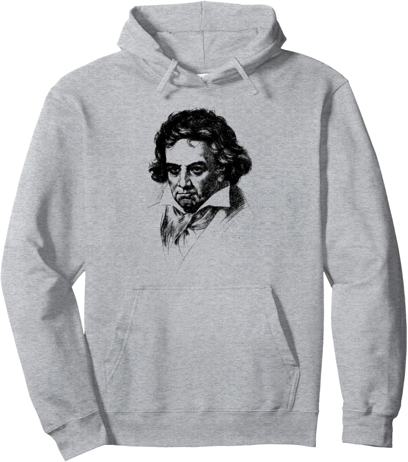 

Худи с изображением Бетховена и Рудвига ван Куна из коллекции «Классическая музыка» Ludwig Van Beethoven, серый