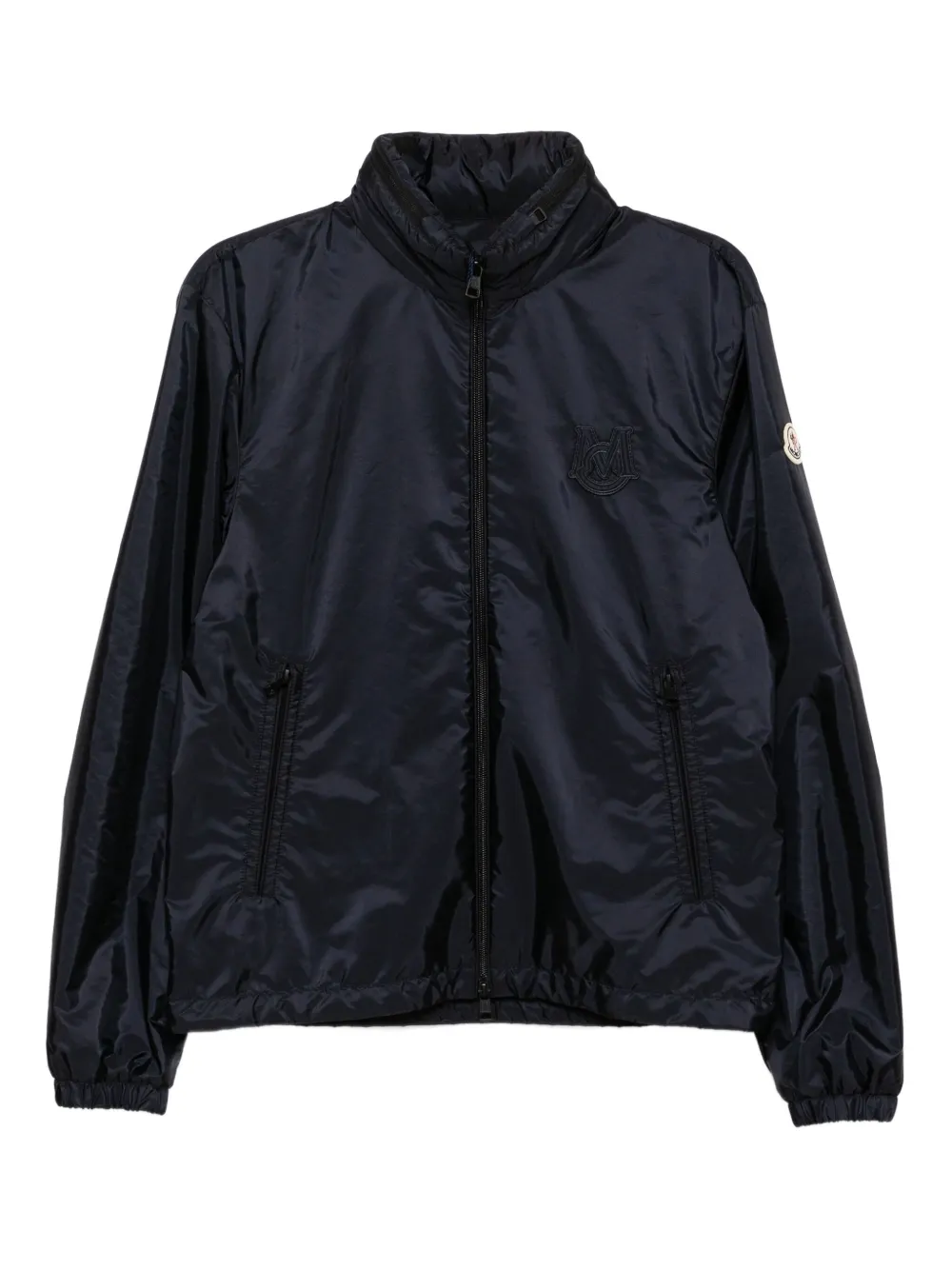 

Куртка с вышитым логотипом MONCLER, синий