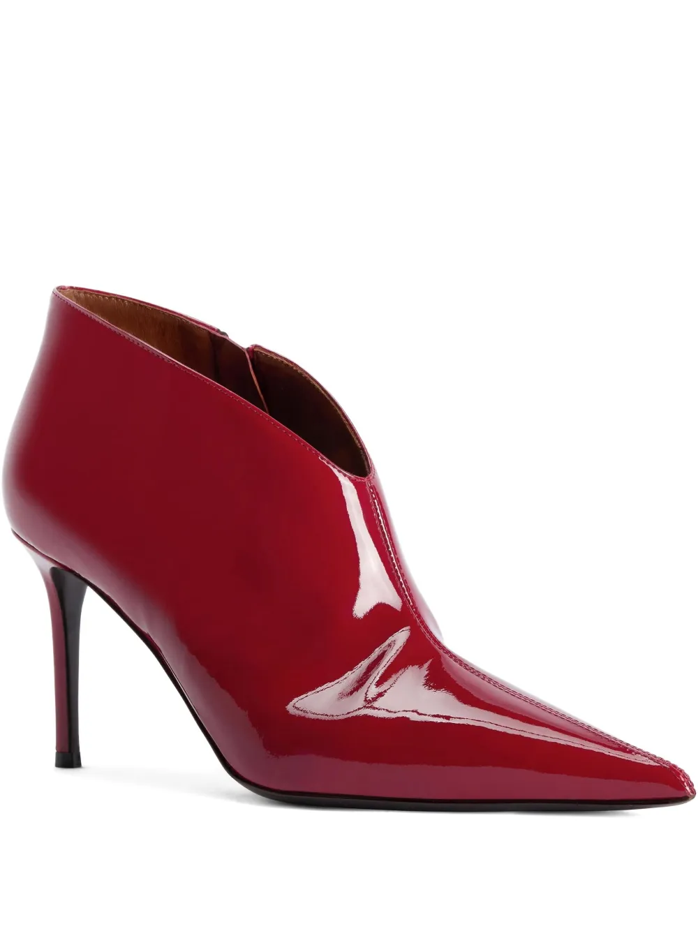 Лакированные ботинки с заостренным носком Giuseppe Zanotti, красный