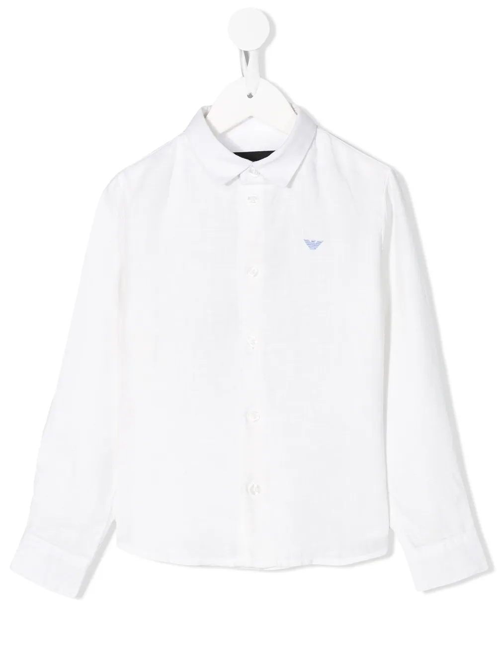 

Поплиновая рубашка Emporio Armani Kids, белый