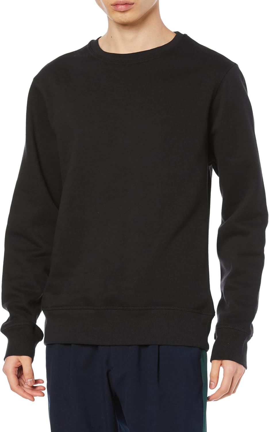 

Мужская флисовая толстовка с круглым вырезом Amazon Essentials, черный