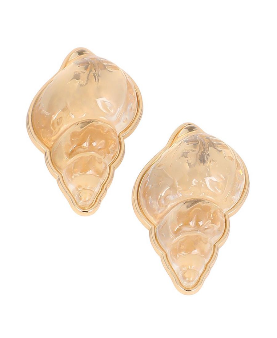 

Женские серьги-подвески The Translucent-Conchiglia Statement Earrings - California Gold SOHI, Gold