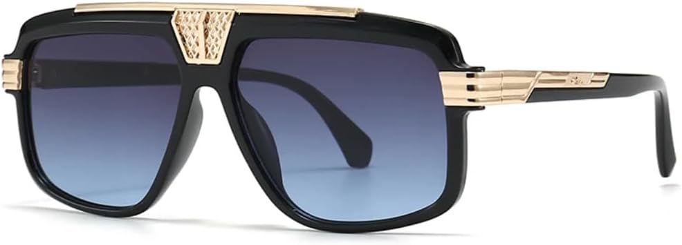 

Солнцезащитные очки с защитой UV400 | Большая оправа, двойная перемычка, градиентные линзы | для женщин и мужчин, для занятий спортом на открытом воздухе и вождения DSVIGF, Navy Blue