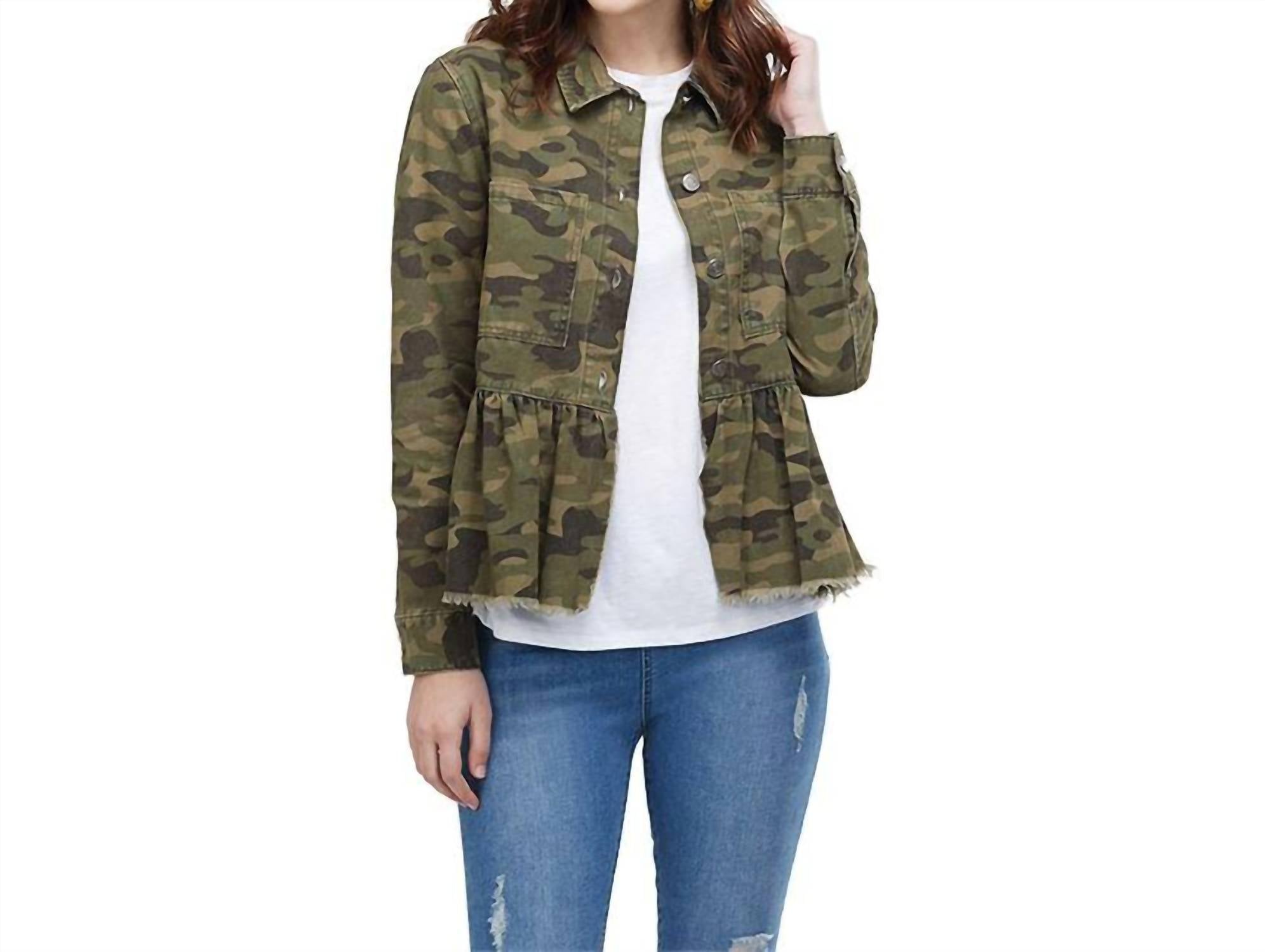

Джинсовая куртка Banks в камуфляжном цвете mudpie, цвет camo