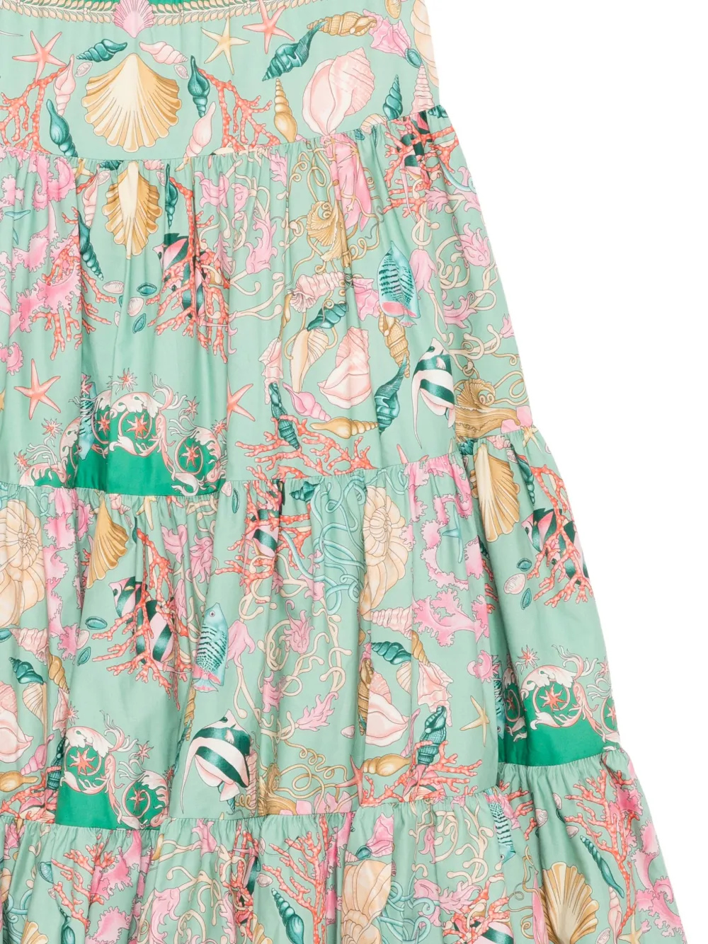 Юбка Underwater Barocco Versace Kids, зеленый — фото 3