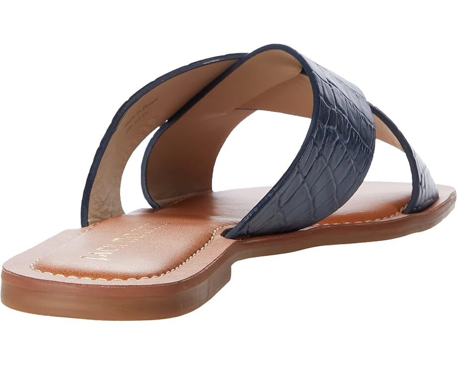 Jack Rogers Slotted Sloane X Band Sandals Women's Blue Leather Slide JOBB150 — фото 4