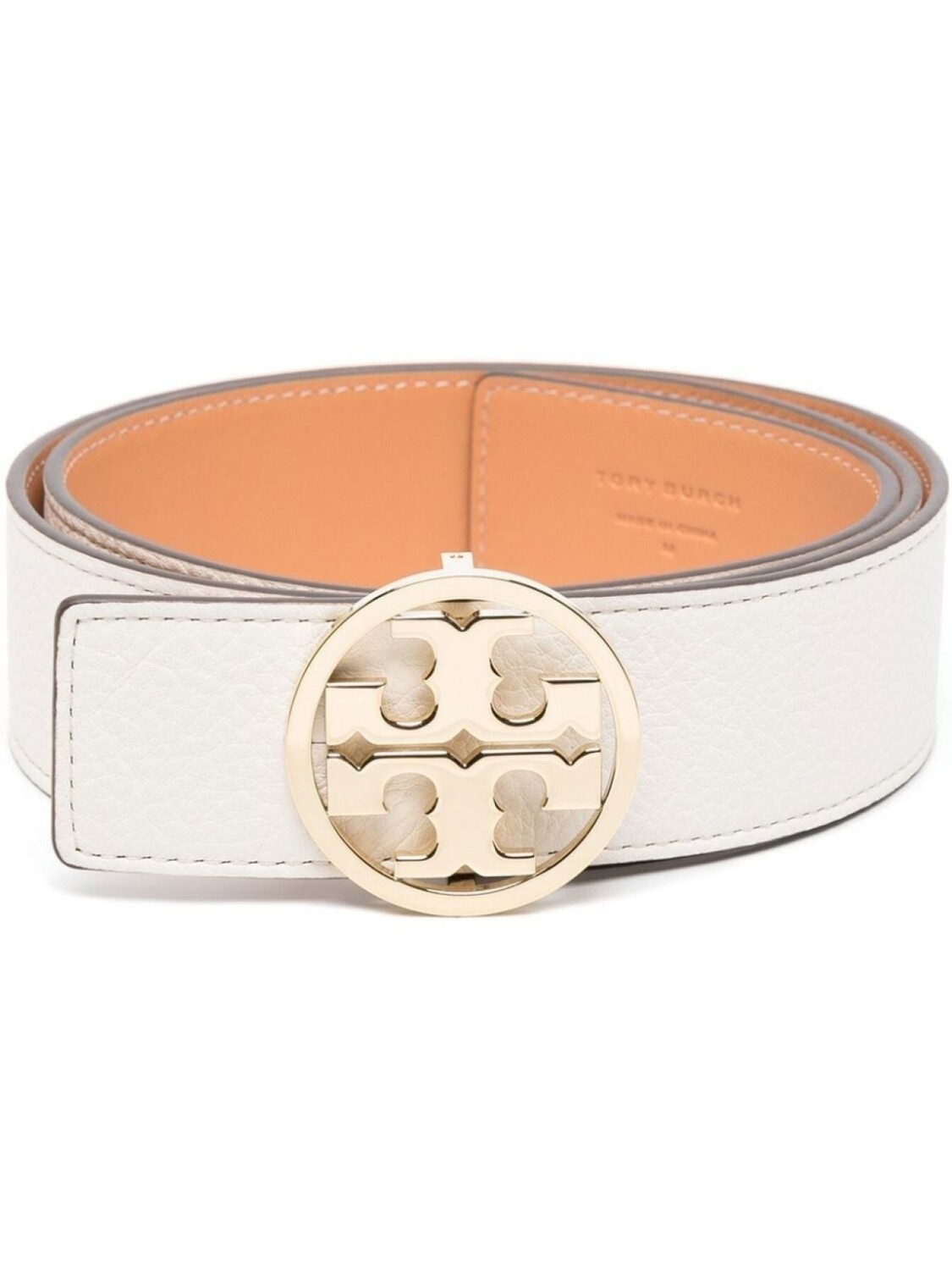 

Tory Burch ремень с пряжкой-логотипом, белый