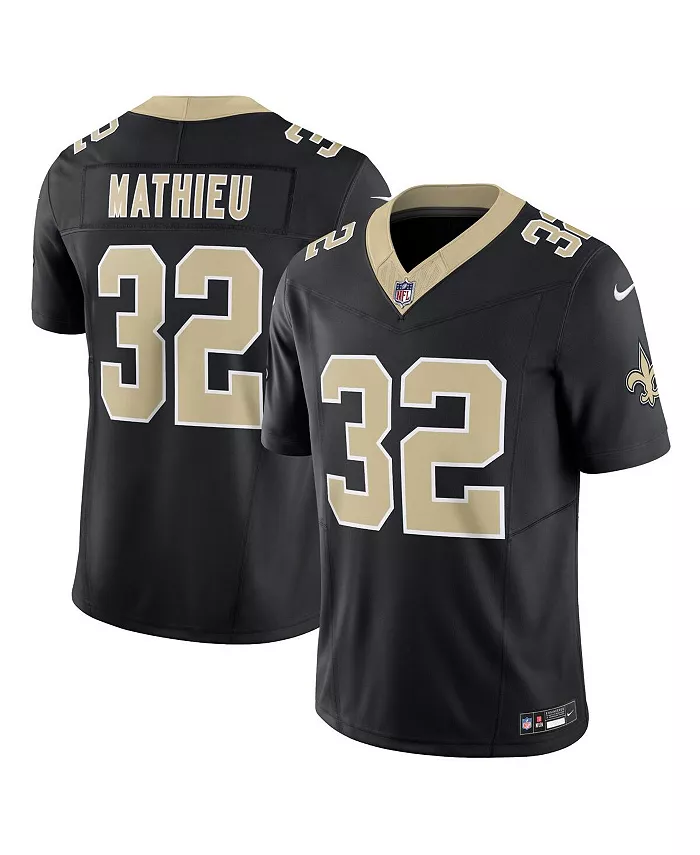 Мужская черная джерси New Orleans Saints Vapor F.U.S.E. Limited с именем Tyrann Mathieu Nike — фото 2