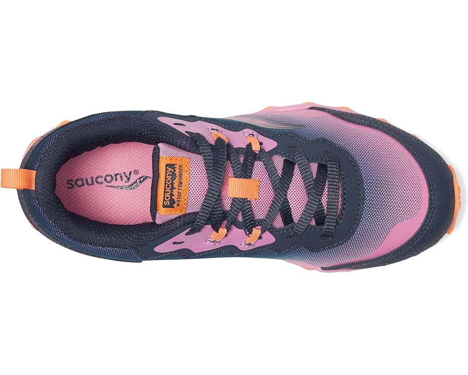 Детские кроссовки Saucony Peregrine Shield Kdz (little kid/big kid) Saucony Kids, Navy/Pink — фото 2
