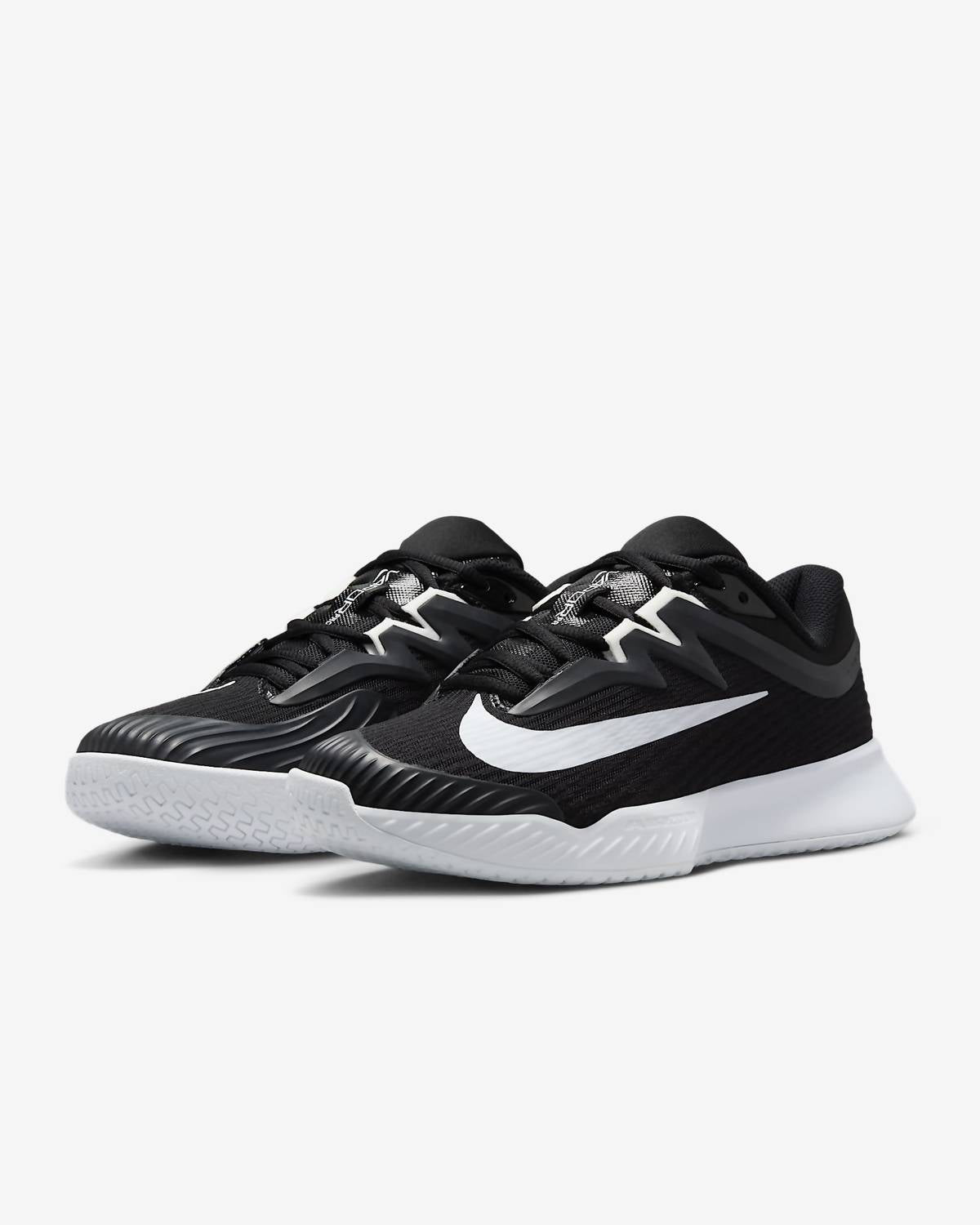 Женские теннисные кроссовки Nike Zoom Vapor Pro 3 HC в черно-белом цвете — фото 3
