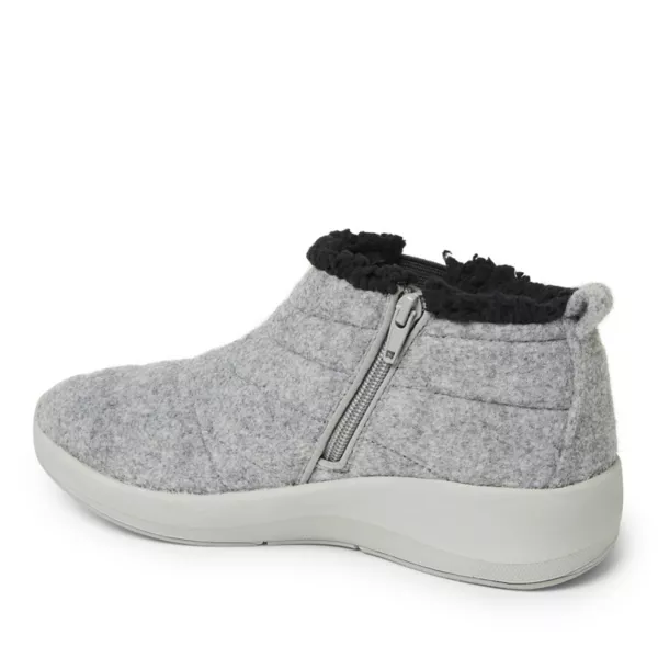 Оригинальные женские ботильоны Comfort by Naomi на танкетке Dearfoams, цвет light grey — фото 3