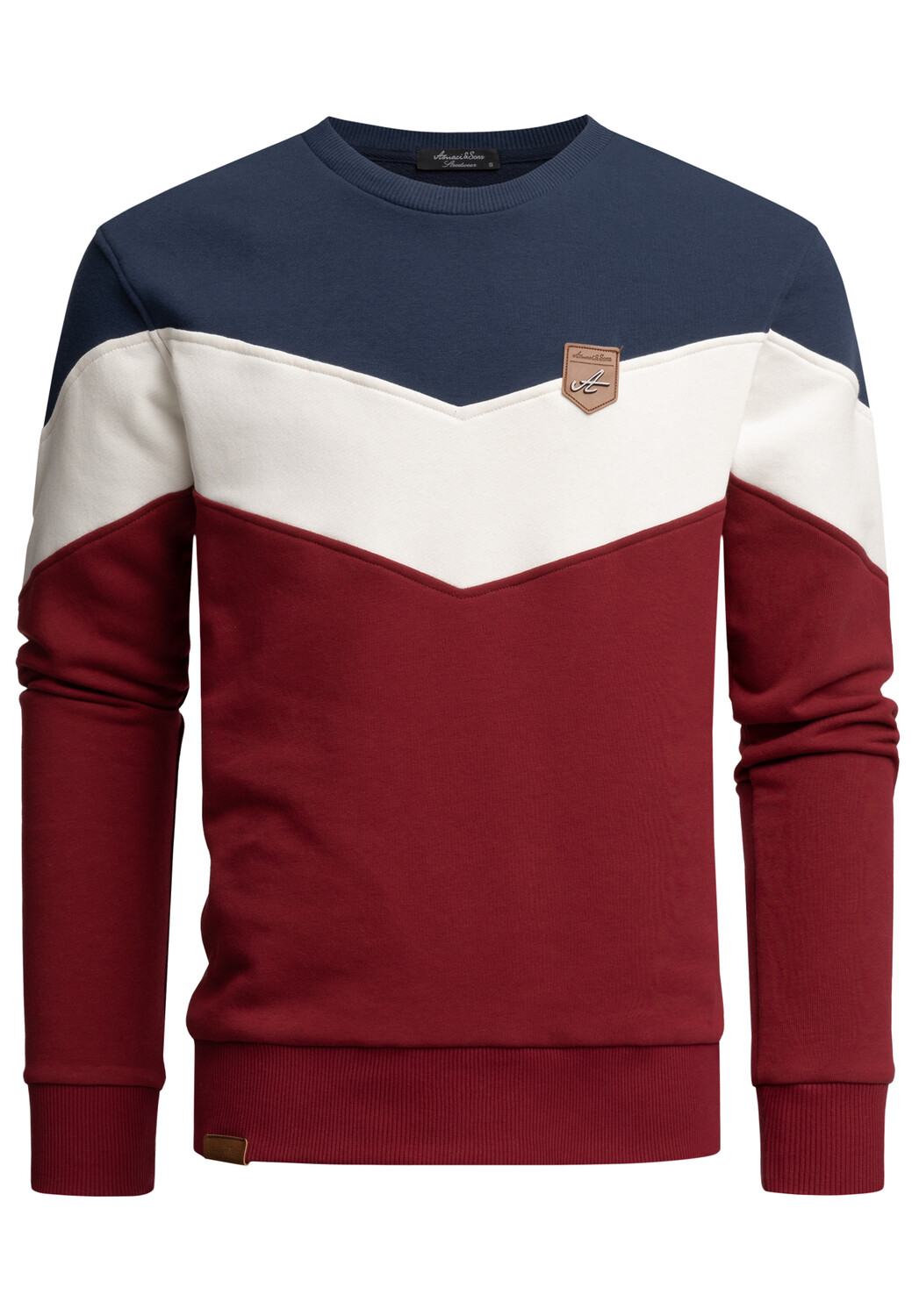 

Толстовка Amaci&Sons, цвет Navyblau/Weiß/Bordeaux