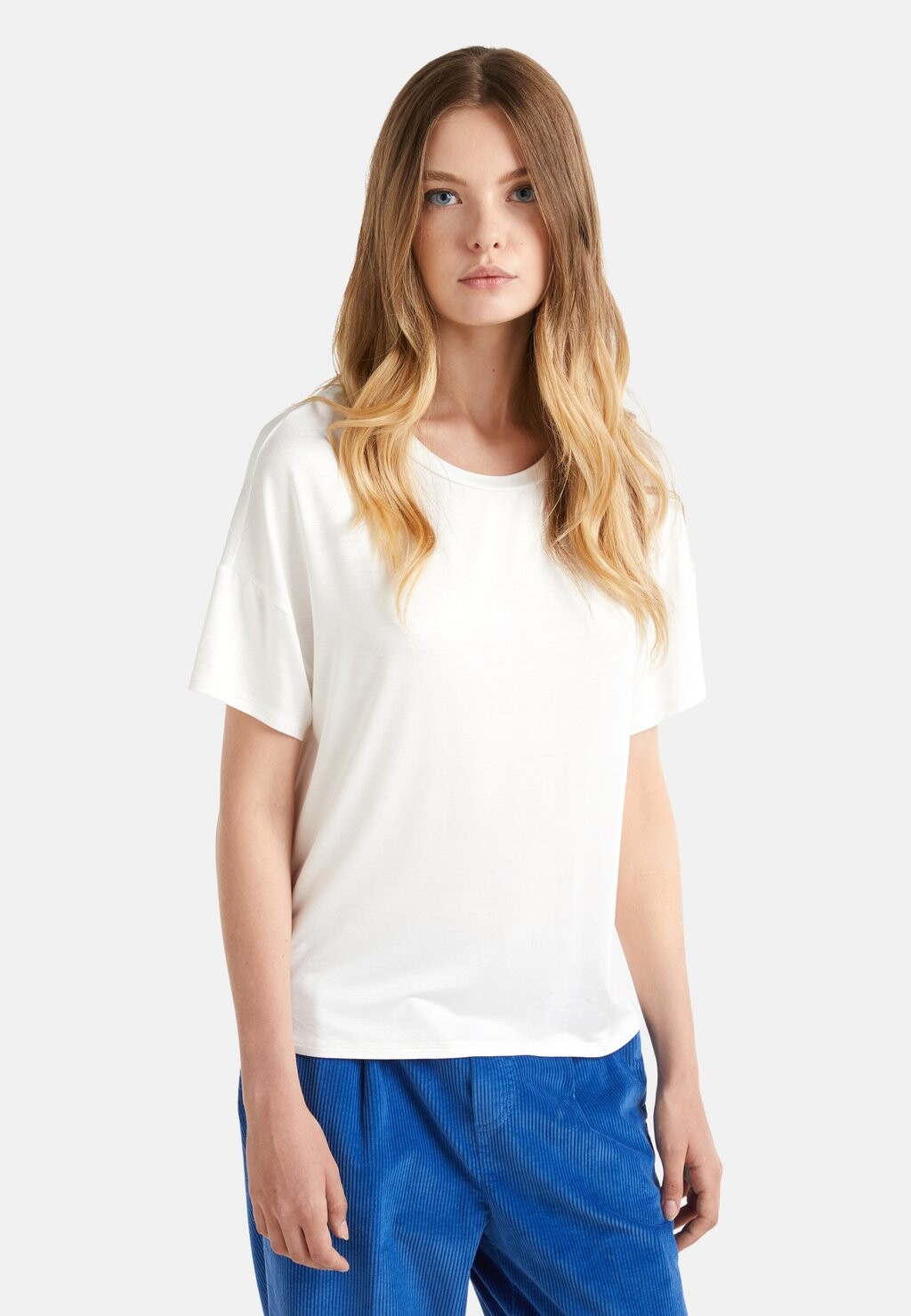 

Базовая футболка STRETCH United Colors of Benetton, белый